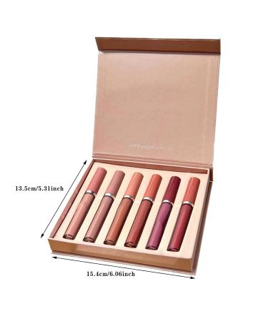 FRJINIE 6 Color Tube Velvet Lipstick Set - Long Lasting Waterproof & Moisturizing Matte Lip Gloss Makeup for Women (Set A) - Buy Online on GoSupps.com