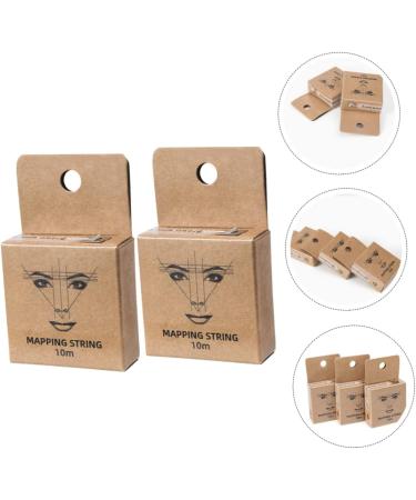 FRCOLOR 4 Pcs ink pattern embroidery thread ruler makeup tools eyebrow marking thread Microblading Ruler 1 count (Pack of 1) Brownx2pcs - Buy Online on GoSupps.com