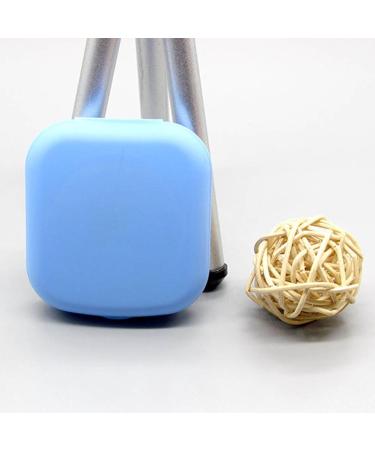 ULAFBWUR Portable Plastic Contact Lens Storage Box Case with Mirror - Yellow | Ideal for Glasses & Travel - Buy Online on GoSupps.com