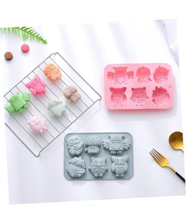 Alipis 4 Pcs Baking Cake Mold Cookie Molds Cake Baking Mold Owl Cake Mold Owl Candy Cupcake 19.9x13.8cmx2pcs Pinkx2pcs - Buy Online on GoSupps.com