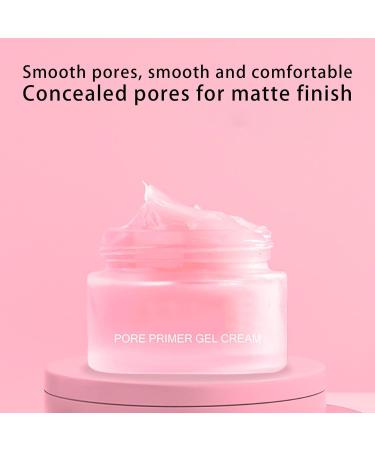 Smooth Shrinkage Pores Cream Gel Pore Primer Gel Cream Invisible Pore Face Primer Gel Cream Long-Lasting Makeup with Moisturizing and Brightening Effects (3PC) - Buy Online on GoSupps.com