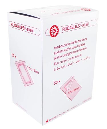 Noba Rudavlies sterile dressing plaster wound dressing plaster 12x10cm 50 pieces 12 x 10 cm