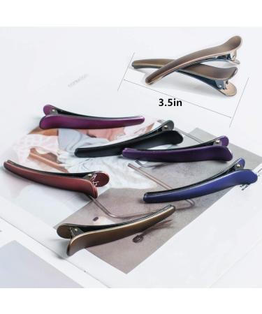 Haitao 12 PCS Non-Slip Colorful Plastic Duckbill Hair Clips for Women, Baby, Kids & Girls | Alligator Hair Barrettes Pins for Styling - 3.5 - Buy Online on GoSupps.com