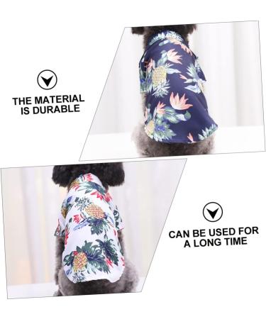 Nusitou 4-Piece Green Hawaii Pet Shirt Set - Fashionable Summer Dog T-Shirts & Blouses for Boys - Buy Online on GoSupps.com