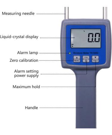 TK100GF Grain Flour Moisture Meter Starch Moisture Tester Corn Wheat Rice Bean Paddy Flax Oats Powder Moisture Meter Analyzer with LCD Display Sensitive Probe 11 Kinds Grain Flours Humidity Tester - Buy Online on GoSupps.com