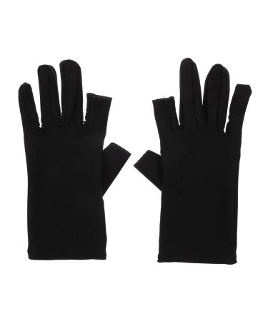 POPETPOP 1 Pair Ladies Sun Protection Gloves Anti Gloves Salon Manicure Glove Light Gloves for Nail Gloves Womens glives Manicure Mitts wear Miss Cosmetic Cloth Ultra Violet Light 21x7.5x0.8cm