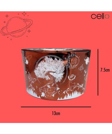 Celestial Large Scented Candle with Cherry Quartz Gemstones - Ideal Astrology Gift for Men and Women - Buy Online on GoSupps.com