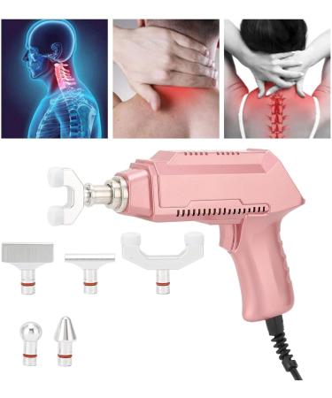 Electrical Spine Massage Device - Body Relaxation & Chiropractic Tool with 6 Interchangeable Heads (Rose Gold) - EU Shipping Available - Buy Online on GoSupps.com