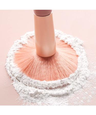 NEJLSD Mini Make-Up Brush Set - 8 Synthetic Brushes for Foundation Eyeshadow Eyebrows & Lips - Perfect for Blending - Pink - Buy Online on GoSupps.com
