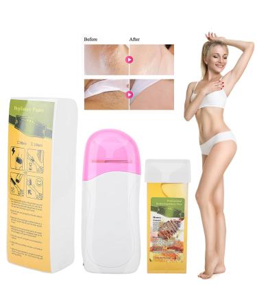Wax Roll-On Depilatory Set - Cactus Wax Heater & 100 Wax Paper Strips for Smooth Body Hair Removal - International Shipping Available - Buy Online on GoSupps.com