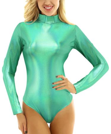 Shop Elegant Women's Long-Sleeved Ballet Suits | Shiny Metallic Dancewear & Gymnastics Tops - International Shipping Available - Buy Online on GoSupps.com