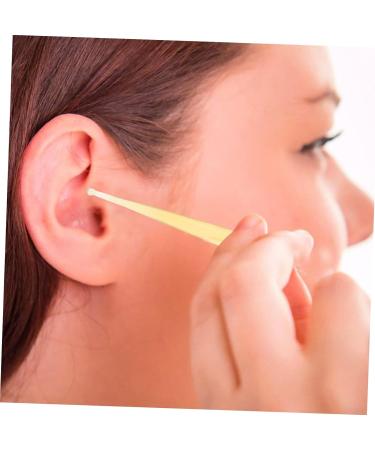 Healeved Croissant Ear Pick & Shofar Ear Wax Picker - 2 Pcs Ear Cleaning Tool Set | Light Yellow, 11.5x1.2x0.3cm - Buy Online on GoSupps.com