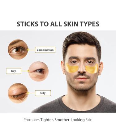 NEWGO 24K Gold Under Eye Mask Patches - 20 Pairs Eye Gel Pads for Wrinkles, Puffy Eyes, Dark Circles and Eye Bags - Moisturizing Natural Collagen Eye Gels - Buy Online on GoSupps.com