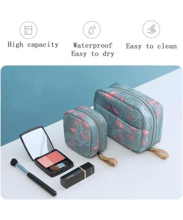 Buy Laahoem Flamingo Makeup Bag | Waterproof Portable Organizer for Women & Girls | Stylish Cultural Trip Essentials - Buy Online on GoSupps.com
