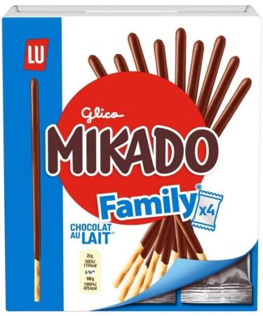  G n rique LU MIKADO - Mikado Box Milk Chocolate 300g - Biscuits coated in delicious chocolate - Family size 300g - Ideal for a sweet treat - Pack of 3 - Buy Online on GoSupps.com