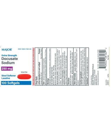 Buy MAJOR Docusate Sodium 250MG - Gentle Stool Softener for Easy Relief | Fast International Shipping - Buy Online on GoSupps.com