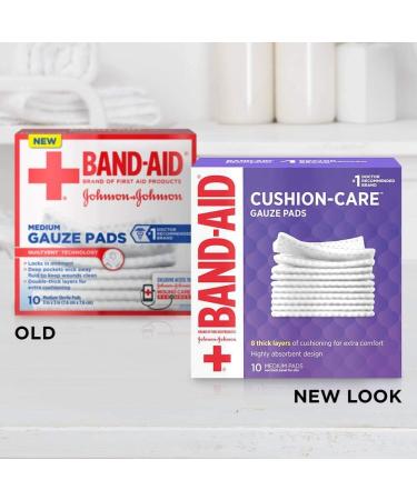 Band-Aid Medium Gauze Pads 3x3 Inches (Pack of 6 60 Count) | Perfect for Wound Care - Fast International Shipping - Buy Online on GoSupps.com