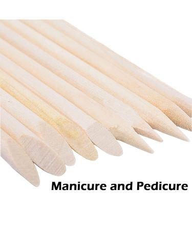 Fiezkaa 200Pcs Double Sided Orange Sticks for Nails - Cuticle Pusher & Nail Cleaning Tool - Disposable Orangewood Sticks for Manicure & Pedicure - 200 Count Pack - Buy Online on GoSupps.com
