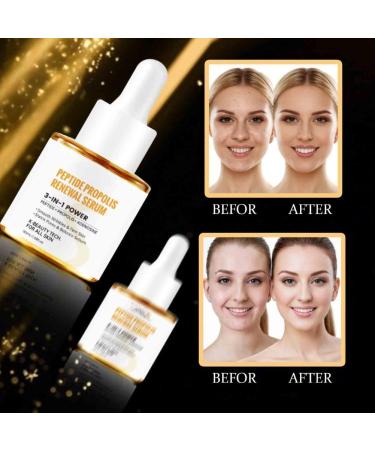 2PCS Peptide Propolis Face Serum Reduce Dryness Firming Lifting Renewal Smoothing Nourishing Repair Damaged Skin Essence  - Buy Online on GoSupps.com