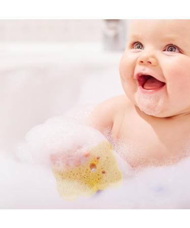 Yabauuop Toddler Bath Sponge | Soft Baby Shower Body Scrubber - Cute Dead Skin Remover Body Scrubber Bath Rub Shower Brush for Children Kids Baby Toddler Orange - Buy Online on GoSupps.com