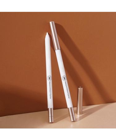 White Eyeliner Pencils Eyeliner Pencil | Quick-Drying Eyeliner Pencil | Professional White Eyeliner Pencil Brightening Eyeliner Pen for Women - Buy Online on GoSupps.com