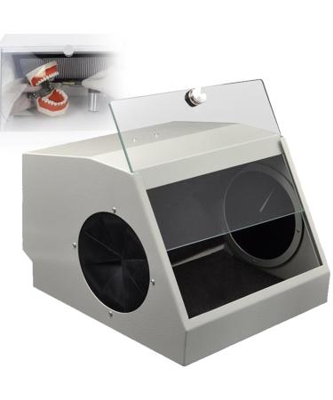 Qiang modular jet cabin dental laboratory dust box with a filter device 5500k LED light source/highly transparent glass for dentures jewelry jade science