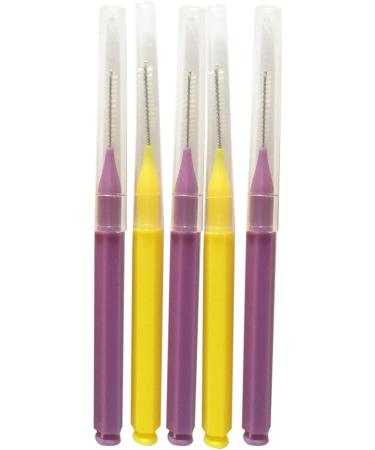Gaoominy 8pcs Dental Floss Set - Soft Interdental Brushes & Toothpicks for Oral Hygiene | Effective Teeth Cleaning & Oral Care in Purple - Buy Online on GoSupps.com
