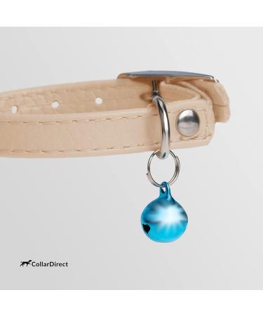 Collardirect Leather Cat Neck Safety Collar - Elastic Belt with Bell | Multiple Colors | Adjustable 15-18 cm - Buy Online on GoSupps.com