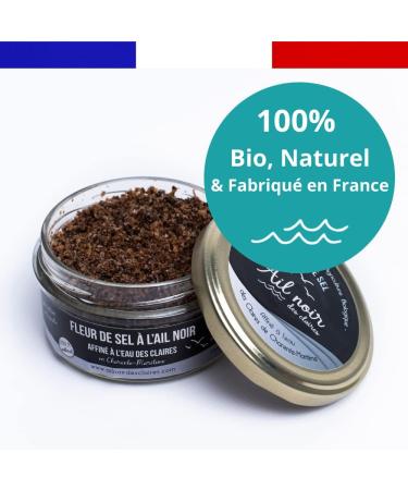 Organic Fermented Black Garlic Salt Flower Made in France 100% Natural Quality and Preservative-Free Ideal for Cooking Powerful Antioxidant Source of Vitamins and Trace Elements - Buy Online on GoSupps.com