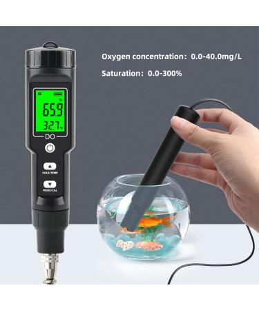 Dissolved Oxygen Meter Professional Digital Pen Type Dissolved Oxygen Test 0.0-40.0mg/L Dissolved Oxygen Detector for for Aquarium Aquaculture - Buy Online on GoSupps.com