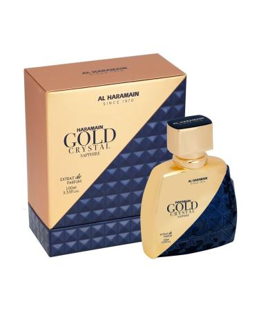 HARAMAIN GOLD CRYSTAL SAPPHIRE SPRAY 100ML EDP GOLD CRYSTAL 3.33 Fl Oz (Pack of 1)