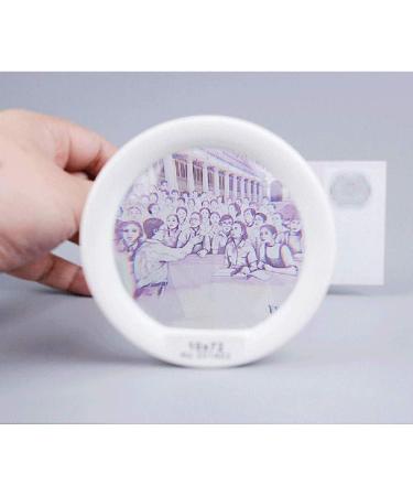 Magnifying Glasses Vision aids Handheld 10x Round Old Man Reading Newspaper Hd Lens Portable Desktop Reading Aid Magnifying Glass Stationery Office Supplies 1PCS Journey - Buy Online on GoSupps.com