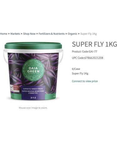 Gaia Green Super Fly Insect Frass (3-2-4) 1kg - Buy Online on GoSupps.com