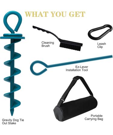 Eurmax Dog Ground Spike - 16 to 500lbs for All Pets | Royal Blue & Navy Blue Options - Buy Online on GoSupps.com