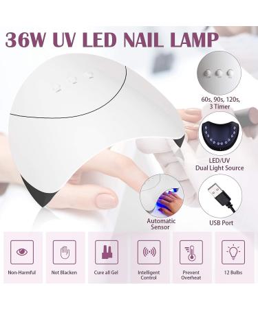 VANREESA Gel Nail Polish Kit | 10 Color & 20 Effect Gel Polish Set with U V LED Nail Light | Perfect Nail Kit for Beginners | Great Women's Gift - Buy Online on GoSupps.com