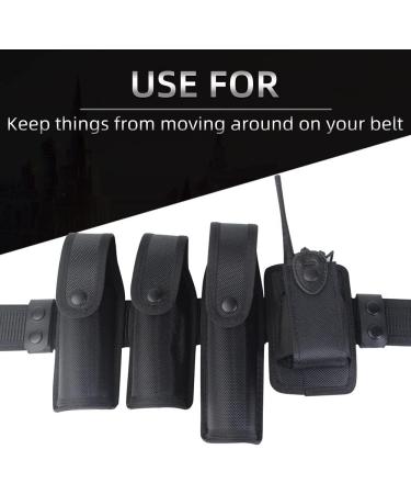 DONGKER Leather Belt Keeper - 1/2/4 Pieces Tactical Belt Holder for 2-2.25 Inch Police Belts | Secure & Durable - Buy Online on GoSupps.com