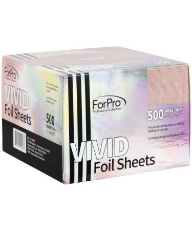 ForPro Vivid Rose Embossed Foil Sheets - Pop-Up Aluminum Foil Dispenser for Hair Coloring and Highlighting - Food Safe - 5 x 10.75 - 500-Count - Buy Online on GoSupps.com