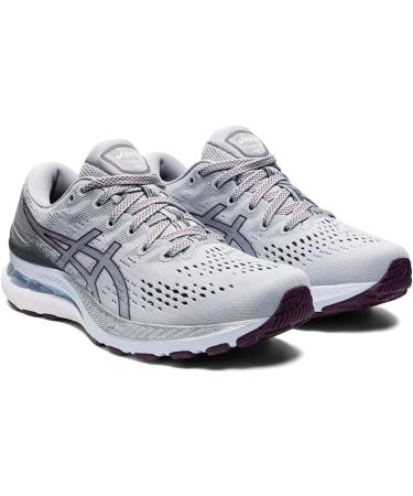 ASICS Women's Gel-Kayano 28 Running Shoes 9 Piedmont Grey/Deep Plum - Buy Online on GoSupps.com
