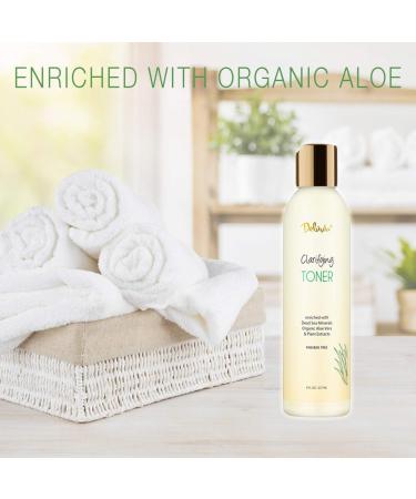 Deluvia Clarifying Toner - Hydrating Alcohol-Free Face Toner for Sensitive Dry & Aging Skin - Pore Cleanser for Men & Women - Buy Online on GoSupps.com