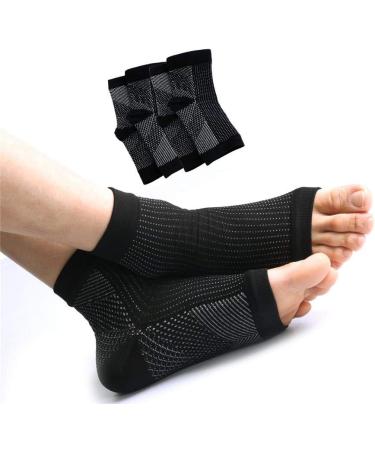 Feifanshop 2 Pairs Ankle Bandage & Compression Socks for Men & Women - Best Plantar Fasciitis Support for Sports & Fitness - Buy Online on GoSupps.com