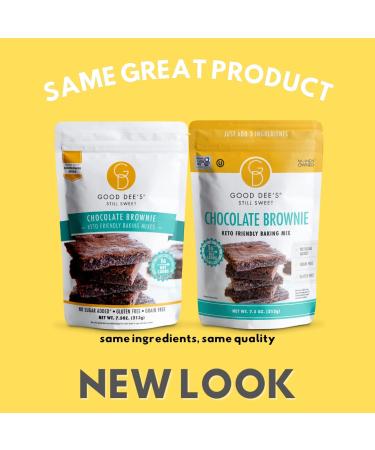 Good Dee's Keto Brownie Baking Mix - 1g Net Carb, Sugar Free, Gluten Free, Low Carb, Nut Free, Grain Free - Diabetic Friendly & Easy to Make - Buy Online on GoSupps.com
