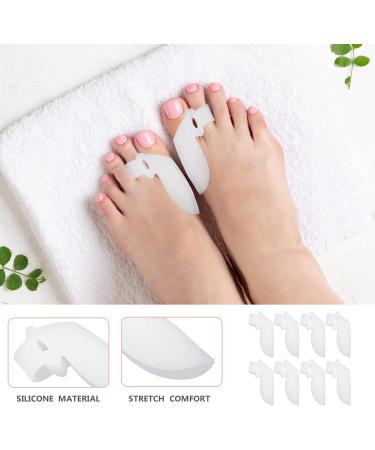 4 Pairs Silicone Toe Separator & Hammer Toe Corrector Set - Bunion Relief - Buy Online on GoSupps.com