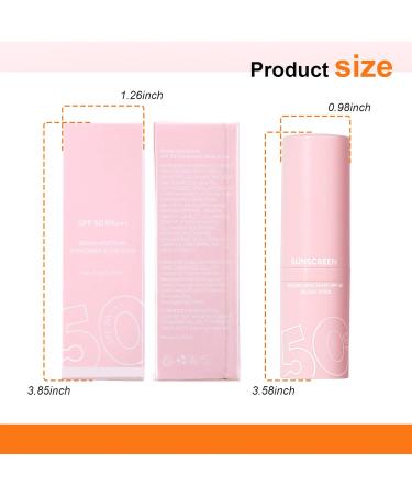 DAGEDA Watermelon Sunstick Sunscreen Stick SPF 50 Transparent Lightweight Texture Sweat and Water Resistant Roll On Sunscreen for Face and Body - Buy Online on GoSupps.com