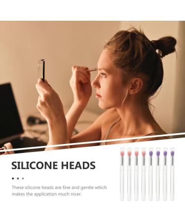 KALLORY 8pcs Professional Convenient Portable Eyeshadow Eyeshadow Silicone Makeup Lipstick 10.7X0.8X0.8CM Assorted Color - Buy Online on GoSupps.com