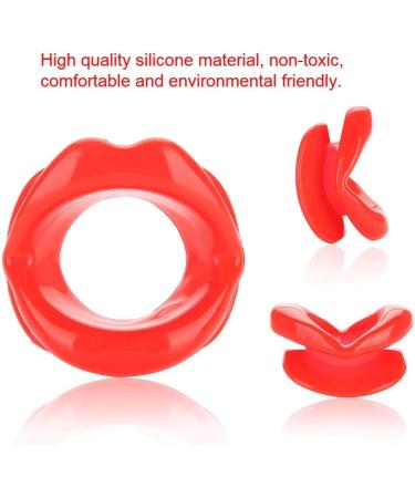Lip Trainer Oral Exerciser Lip Exerciser Silicone Face Lifting Lip Exerciser Mouth Muscle Tightener Tightening Anti-Wrinkle Tool(Red) - Buy Online on GoSupps.com