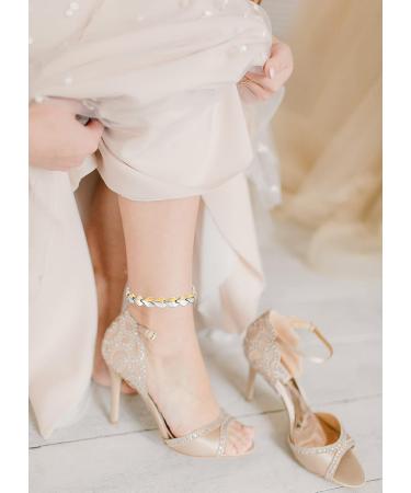 Magnetic Ankle Bracelets for Women - Pure Titanium Silver Fashion Anklet Jewelry 0029SW | International Shipping Available - Buy Online on GoSupps.com