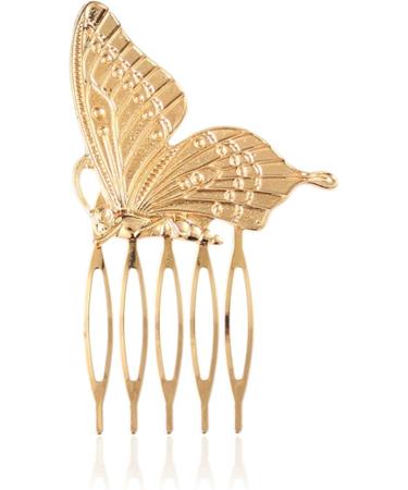 amangul Butterflies Hair Comb Clip Metal Hair Clip for Thick Hair for Women Styling Strong Hold Decorative Hair Accessories - Buy Online on GoSupps.com