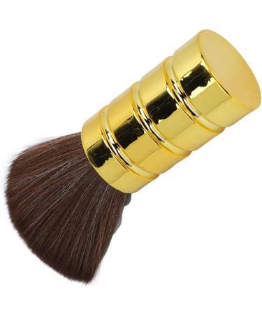 Barber Neck Duster Brush Soft Gentle Electroplating Process Professional Neck Cleaning Brush Salon Hairdressing Neck Brush Neck Duster Brush for Hairdressers (Gold) - Buy Online on GoSupps.com
