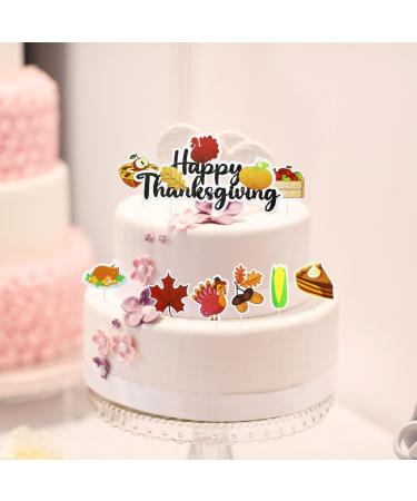 CHEERYMAGIC Thanksgiving Cake Decoration Thanksgiving Cupcake Toppers Autumn Cake Decorations Glitter Maple Leaf Pumpkin Squirrel Cake Topper Autumn Leaves Cake Toppers Decorations A6-GXCP - Buy Online on GoSupps.com