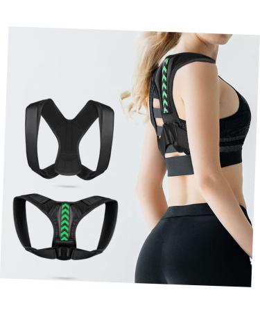 FOMIYES Posture Correcting Belt - Adjustable Upper Back Brace for Improved Sitting Posture - Hump Support - 45X18X1cm Black - Buy Online on GoSupps.com